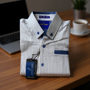 Chemise habillée à rayures slim fit pour homme Good Times, 100% coton popeline, manches longues, col boutonné, design professionnel, approvisionnement ODM T - Product Image 2