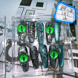 Ngọt Ngào Và Mát Mẻ Phi tiêu Phong Cách Handmade Báo Chí Trên Móng Tay Y2K Gia Vị Cô Gái Móng Tay Nghệ Thuật Có Thể Tháo Rời Và Tái Sử Dụng Giả Móng Tay Giá Bán Buôn - Product Image 6