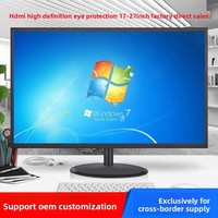 Moniteur LED reconditionné 17 19 22 24 27 pouces, écran TFT LCD de qualité A, VGA AV USB, haut-parleur intégré pour PC de bureau, moniteur CCTV