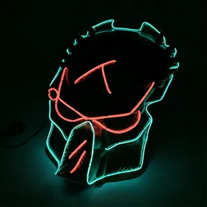 Múltiples Máscaras LED Personalizadas de Animal <span class=keywords><strong>Depredador</strong></span> de Película, Luminosas, Decoración para Halloween, Plástico, Seda, para Cosplay - Product Image 6