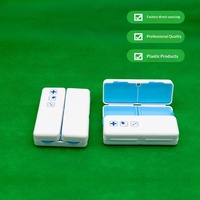 Boîte à pilules pliable magnétique à double couche, organiseur de médicaments portable avec compartiments pour les voyages