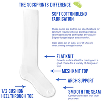 Chaussettes de compression montantes en coton personnalisées avec soutien de la voûte plantaire rembourré, couleur unie, pour marathon, course à pied, entraînement, hommes, femmes, vente en gros
