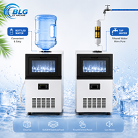 BLG Offre Spéciale Machine à Glaçons Commerciale et Domestique 60KG Machine à Glaçons en Cubes Double Entrée d'Eau Garantie 1 An Maquina De Hielo
