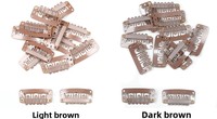Lot de pinces à extensions capillaires en acier inoxydable de 3,2 cm de qualité supérieure, type I, hypoallergéniques, outils de perruque DIY, vente en gros, couleur noire