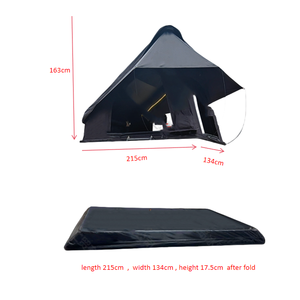 Tienda de techo de coche nueva tienda de aluminio superior dura de alta calidad para acampar con portaequipajes/luz LED/Panel solar para opciones - Product Image 6