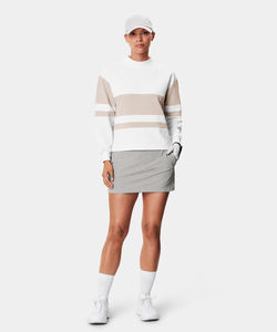 Pull à capuche de golf surdimensionné à manches longues en polyester spandex léger pour femmes, col montant avec logo personnalisé pour l'hiver - Product Image 4