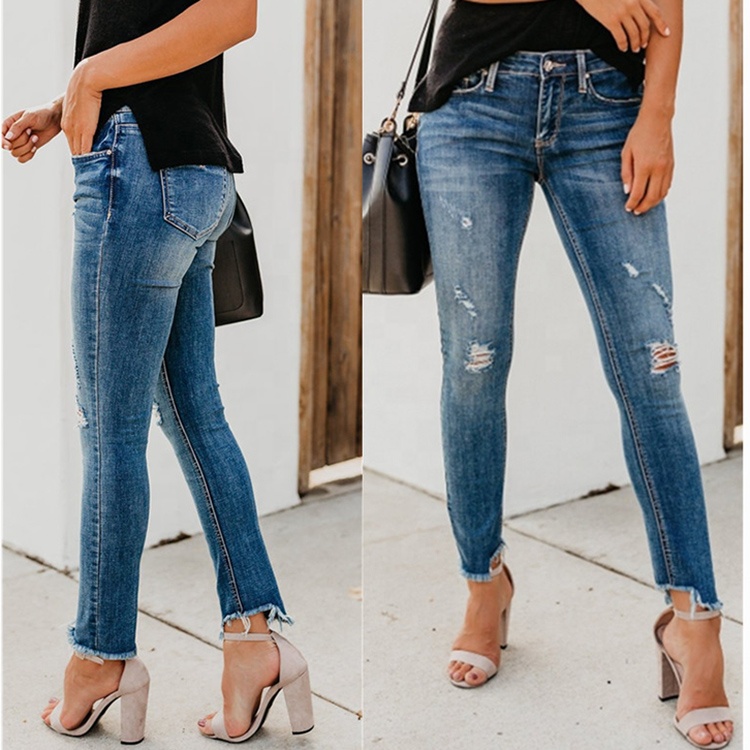 Jeans De Talle Bajo, Pierna Ancha, Corte Holgado Con Tilo Callejero