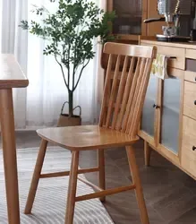 Chaises Windsor à dossier haut de café moderne en bois massif pour restauration rapide