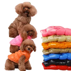 Hot Selling Winter Fashionable Luxury Warm Cotton Thickened Waistcoat Dog Coat Vest For Small Medium Large Dogs And Cats