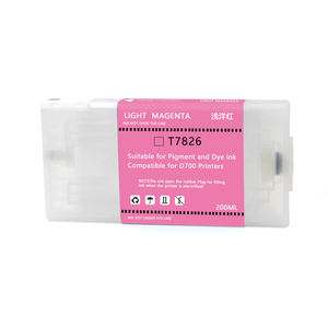 Cartucho de Tinta Compatible T7821-T7826 para <span class=keywords><strong>Epson</strong></span> <span class=keywords><strong>SureLab</strong></span> <span class=keywords><strong>D700</strong></span>, Tinta Negra y Tinta de Colorante LC con Chip - Product Image 2