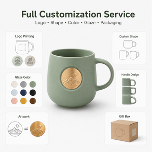 <span class=keywords><strong>Taza</strong></span> de Cerámica de Porcelana Fina con Logotipo de Cobre Grabado, Estilo Moderno y Minimalista, con Cuchara, Decoración Estética para el Hogar, <span class=keywords><strong>Taza</strong></span> de Café, Regalo Promocional al por Mayor - Product Image 2