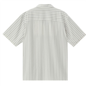 Fabricants de haute qualité <span class=keywords><strong>Prix</strong></span> bas populaire personnalisé décontracté couleur unie coton biologique baggy et lin chemise à rayures - Product Image 2