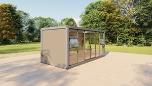 Nhà Cung cấp vàng sang trọng gói phẳng thép mô-đun cho nhà CONTAINER ứng dụng ngoài trời với bảng điều khiển bánh sandwich - Product Image 6