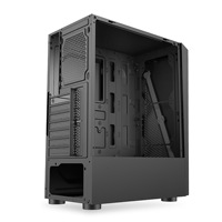Boîtier PC de jeu de bureau IE200 Full Tower noir/blanc, compatibilité EATX/ATX/Micro ATX/ITX pour boîtiers et tours d'ordinateurs de jeu