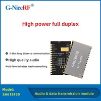 Module audio sans fil Full Duplex haute puissance SA618F30 1W, émetteur-récepteur numérique longue portée, cryptage vocal, interphone, relais