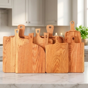<span class=keywords><strong>Planche</strong></span> à découper en chêne <span class=keywords><strong>massif</strong></span> avec trou de suspension, <span class=keywords><strong>planche</strong></span> de service en bois naturel pour la préparation des aliments - Product Image 1