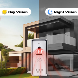 Système IP <span class=keywords><strong>de</strong></span> bonne qualité, moniteur intérieur 10 pouces, étanche IP65, sonnette filaire, application Tuya, WIFI, vidéophone, <span class=keywords><strong>interphone</strong></span> vidéo - Product Image 6