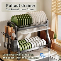 R forme 2 3 couches cuisine avec planche à découper baguettes cuillère porte-couteau bol et assiette séchage organisateur support de rangement