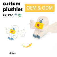 Animaux en peluche lestés, oiseau, couleur personnalisée, peluche avec perles lestées, peluche mignonne, cadeaux pour adultes, enfants, garçons, filles, 11-30 cm