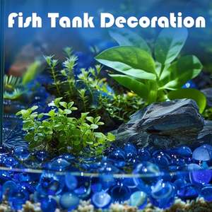 Galets de verre bleu feu de haute qualité, résistants au feu, durables, écologiques, pour aménagement paysager extérieur, décoration de jardin, foyer - Product Image 6