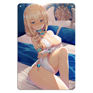 Anime Girls kızlar Metal tabelalar plak duvar dekorasyon Vintage posterler demir boyama adam mağara ev Cafe oyun odası kulübü Bar - Product Image 1