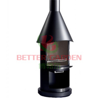 Poêle à bois vertical ODM/OEM pour foyer barbecue d'extérieur personnalisable pour terrasse barbecue cheminée à bois/charbon de bois