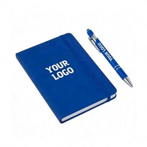 Wholesale Logo Pu Leather Note Book A5 <b>A6</b> Promo Business School Office Gift <b>Diary</b> Journal Notebook With Elastic Band - Product Image 1