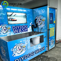 Machine de bain pour animaux de compagnie pour station de toilettage et d'entretien des animaux avec structure facile à entretenir