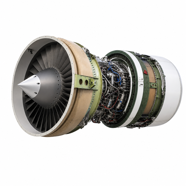 GE CF34-1A Turbofan Engine 6650lbf Thrust Aircraft Engine for Bombardier Challenger 600 Regional Jet Turbojet Turbine