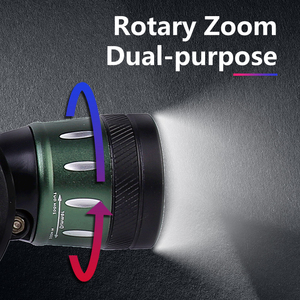 Mạnh mẽ Zoomable đầu Torch đèn Pin đèn pin không thấm nước câu cá săn bắn T6 LED Zoomable sạc đèn pha - Product Image 4