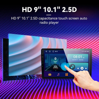 Écran tactile 9 pouces Lecteur DVD de voiture Multimédia Lien miroir FM GPS WiFi Radio de voiture Android 8163 Voiture Android