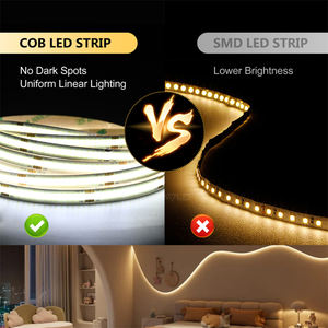 Warm Cold Natural White 5 Meters Roll DC 12V 24V Cuttable COB LED <b>Light</b> Strip for Indoor Decoration - Product Image 4