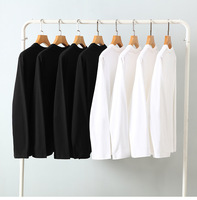 MTL2031 Fournisseur Fabricant Vente en Gros Personnalisée T-shirts Vierge 100% Coton 220 g/m² à Manches Longues pour Hommes