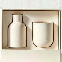 Ensemble de diffuseur de parfum et de bougie aromatique en céramique HUAMING, coffret cadeau élégant pour parfumer la maison, senteur luxueuse