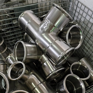 Thép không gỉ DVGW v-hồ sơ Báo Chí hệ thống ống nước phù hợp 90 độ ren khuỷu tay TEE khớp nối - Product Image 1