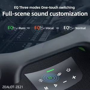 Boombox Enceinte de Basses Extérieure Professionnelle Sans Fil Haute Puissance 250W Subwoofer Portable Stéréo Surround <span class=keywords><strong>ZEALOT</strong></span> ZE21 - Product Image 6