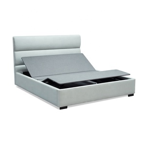 Foldable <strong>Queen</strong> Size Adjustable <strong>Bed</strong> <strong>Frame</strong> with Headboard and Mattress - Product Image 4