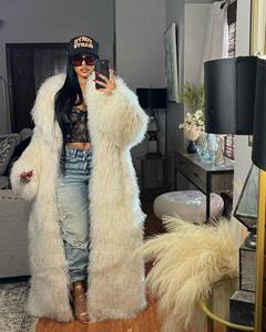 大きいサイズ レディース リアルシープファーコート ナチュラルシープモンゴリアンファージャケット エレガントロングファーウィメンズコート - Product Image 2