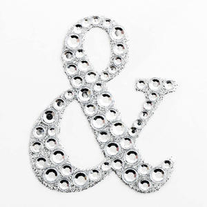 Autocollant de pierres précieuses artisanales à paillettes auto-adhésives, <span class=keywords><strong>Blinger</strong></span> cristal strass lettre autocollant 26 lettres - Product Image 3