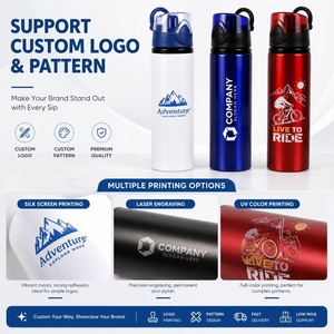 Bouteille d'eau sportive en aluminium 800 ml avec couvercle, logo personnalisé, pour la gym, le cyclisme, les voyages, les événements et le marketing de marque - Product Image 4