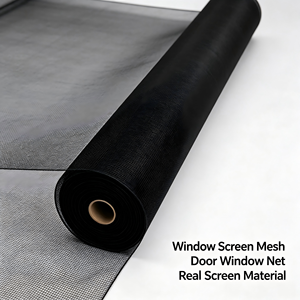 Rouleau de moustiquaire en fibre de verre noire pour portes et fenêtres, protection contre les insectes, lavable, résistant au feu, installation rapide pour hôtel - Product Image 5