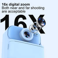 Appareil photo numérique pour enfants avec écran IPS de 2,4 pouces, 48MP haute définition, double objectif, lecteur MP3 intégré, jeu, imprimante thermique instantanée