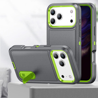 Coques de protection robustes 3 en 1 avec béquille pour iPhone 18 Pro Max, MOQ 500, coque de protection robuste avec béquille pour iPhone 18.