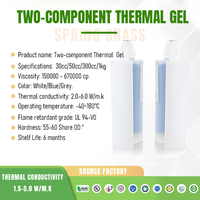 Gel conducteur thermique en silicone bicomposant haute performance, isolant UL94 V0 pour l'électronique médicale