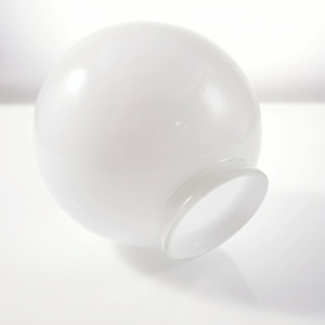 Miệng Thổi Vòng <span class=keywords><strong>Frosted</strong></span> Matte Opal Thủy Tinh Màu Trắng Lloe Globe Đèn Shades Cho Chiếu Sáng Bóng Lịch Thi Đấu Bìa - Product Image 4