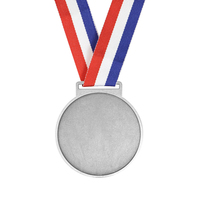 Médailles de récompense personnalisables en métal pour compétitions, or, argent, bronze, écoles, sports, avec design imprimé par sublimation