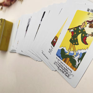 Cartes d'affirmation positive à bords dorés brillants, jeu <span class=keywords><strong>de</strong></span> tarot/<span class=keywords><strong>oracle</strong></span> <span class=keywords><strong>de</strong></span> luxe, impression CMYK/PMS, boîte rigide, papier d'art 300-400 g/m² - Product Image 2