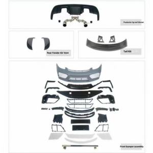 Bodykit 982 modificato per 718 Cayman GT4/GT4Rs/<span class=keywords><strong>Spyder</strong></span> Surround paraurti anteriore parti di applicazione automatica dell'ala posteriore del labbro posteriore - Product Image 1