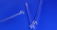 Tube à quartz BET pour analyseur de surface |   Tube en verre de quartz fondu de haute pureté 1100-1200°C, tailles personnalisées disponibles