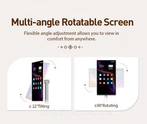 Miglior Prezzo Smart <span class=keywords><strong>TV</strong></span> Portatile Android da 32 Pollici per Interni Televisione con Display LCD Schermo Mobile Touch Screen Wireless con Ruote - Product Image 3